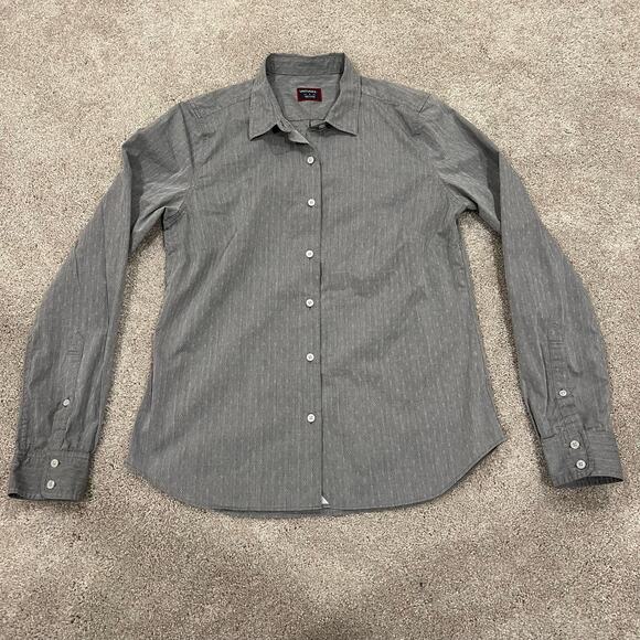 UnTUCKit Men's Grey Long Sleeve Button‎ Down with Small Detail Cotton Size 4 - Picture 6 of 10